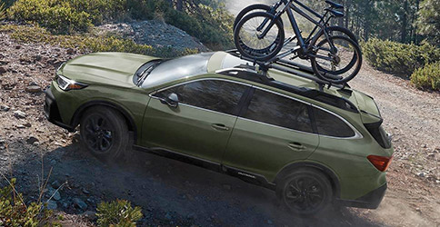 Subaru Image: Onyx Edition XT shown in Autumn Green Metallic with accessory equipment