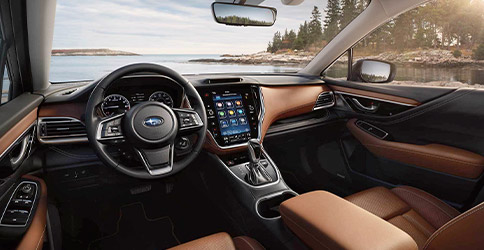 Subaru Image: Touring interior shown in Java Brown Nappa Leather