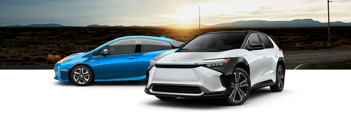 2022 Toyota Prius and 2023 Toyota bZ4x