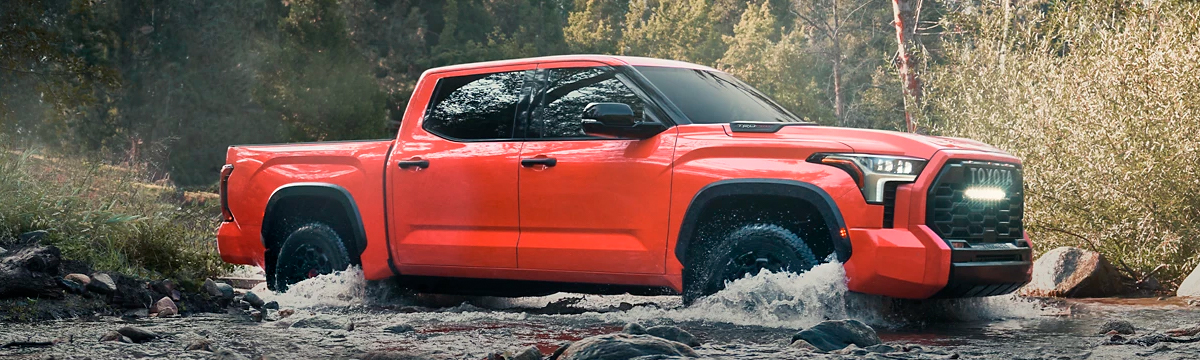 2022 Toyota Tundra driving through water