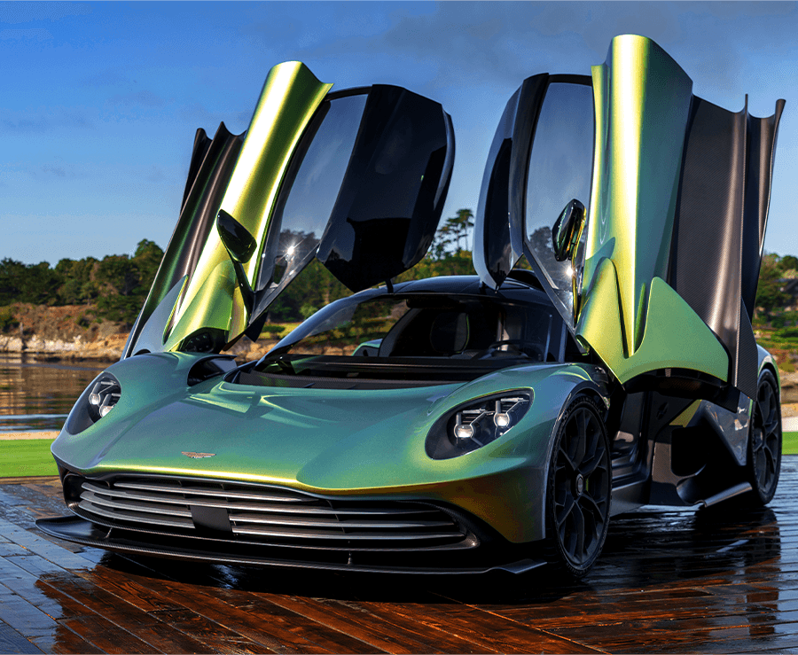 2023 Aston Martin Valhalla with both doors open