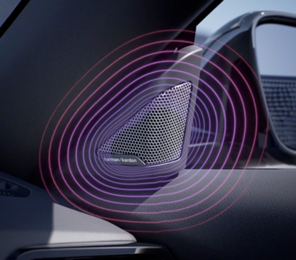 Harman Kardon sound system on display in the all new 2023 BMW Z4