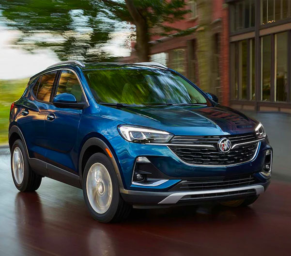 Image of the 2023 Buick Encore GX driving along a road