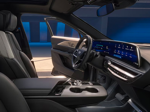 Interior shot of front dash in 2023 Cadillac LYRIQ