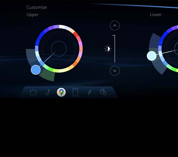 View of the technology of the 2023 Cadillac Lyriq