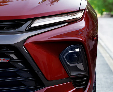 2023 Chevrolet Blazer Mid-Size Sporty SUV Exterior Close-Up View of Headlamp