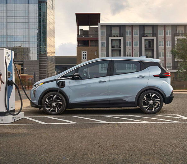 2023 Chevy Bolt EUV charging in a lot