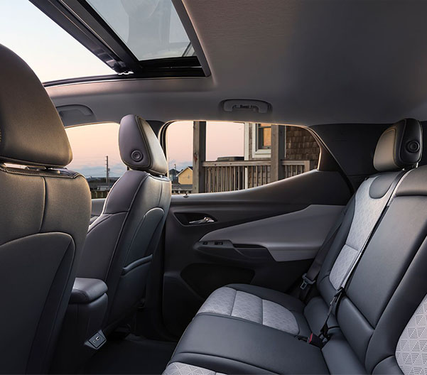 View of the interior of the 2023 Chevy Bolt EUV