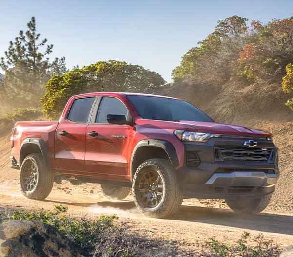 The 2023 Red Hot Chevy Colorado Cruising Off-Road