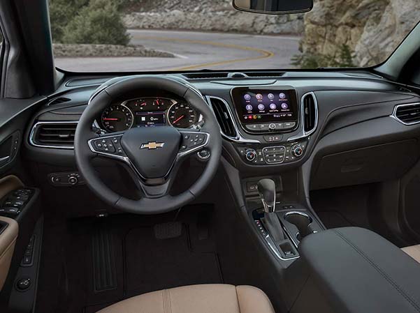 Interior shot of a 2023 Chevrolet Equinox