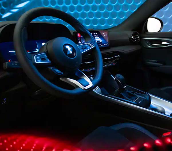 Interior shot of the 2023 Dodge Hornet