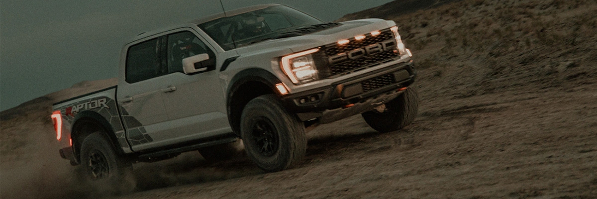 2023 Ford F-150® Raptor® R off-road being driven in the desert