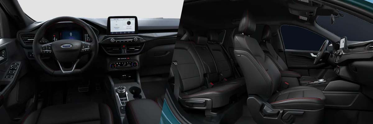 Interior shots of the 2023 Ford Escape ST-Line