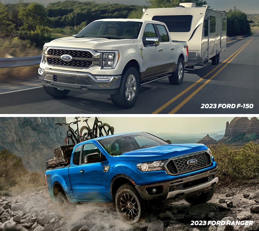 Compare 2023 Ford F 150 Vs Ranger Ford Truck Near Danville 