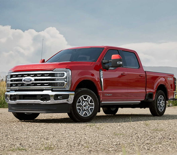 2023 Ford Super Duty parked in a rural lot