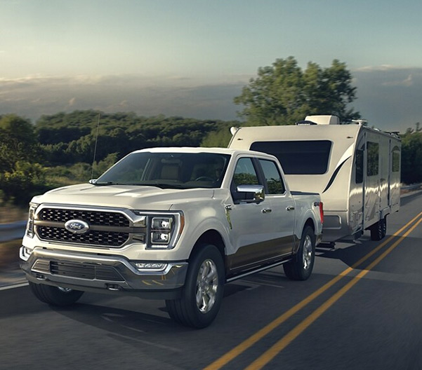 Ford F-150 towing camper