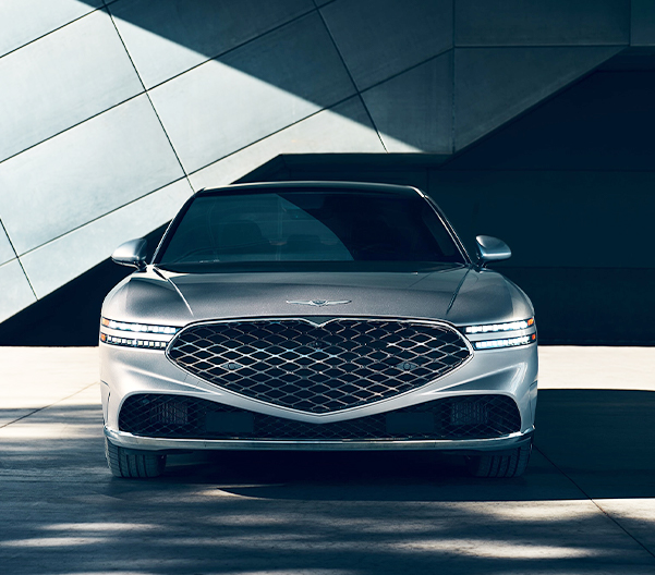 Front view of the 2023 Genesis G90 while parked
