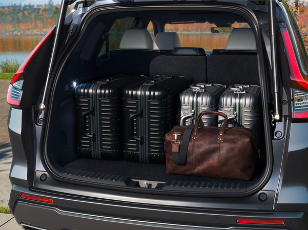 A low, wide cargo opening makes it easy to load and unload groceries and gear.