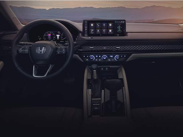 Interior console of the 2023 Honda Accord