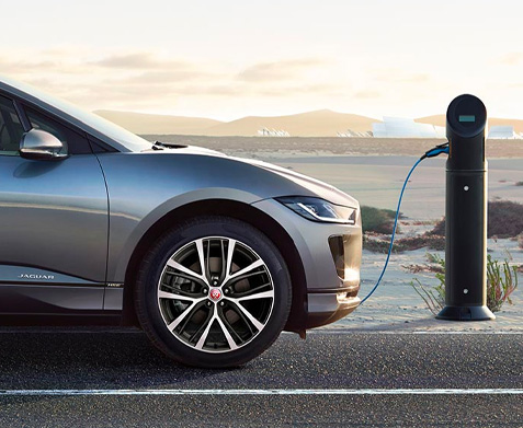 2023 I-Pace Charging along the road