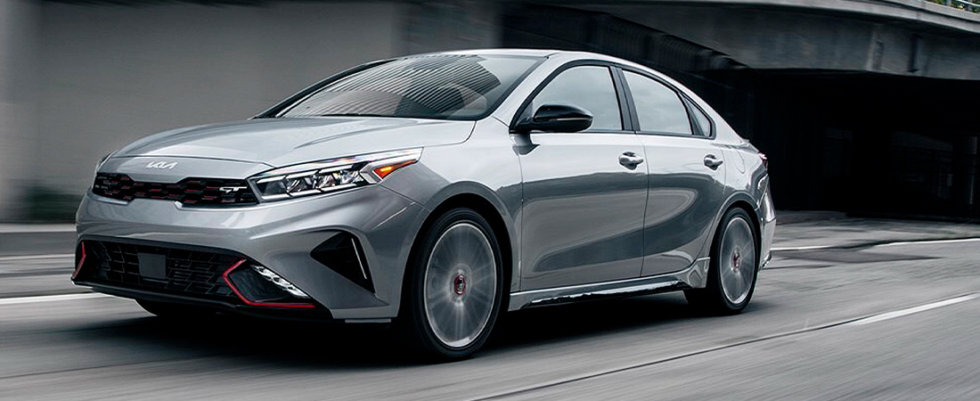 2023 Kia Forte GT Driving Fast With A Turbocharged Engine - Three-Quarter View
