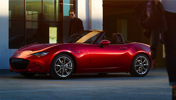 2023 Mazda MX-5 Miata parked on a street