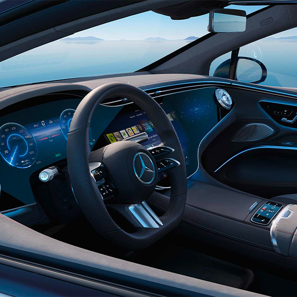 17-inch OLED touchscreen in the 2023 Mercedes-EQS
