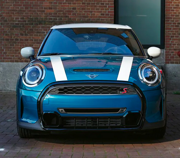 2023 MINI Hardtop 4 Door front view parked on a street