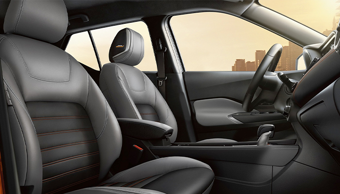 2023 Nissan Kicks interior illustrating premium comfort
