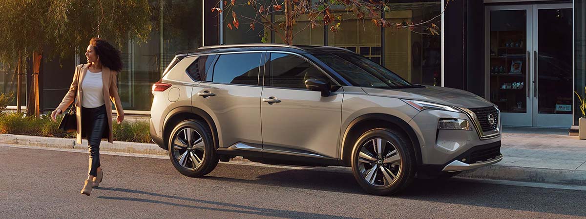 2023 Nissan Rogue parked on a city street