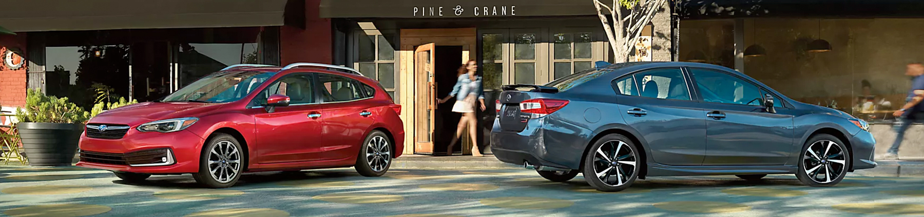 Limited 5-door shown in Crimson Red Pearl and Sport sedan shown in Magnetite Gray Metallic