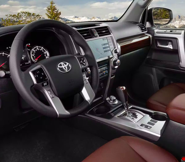 View of the dashboard of the 2023 4Runner