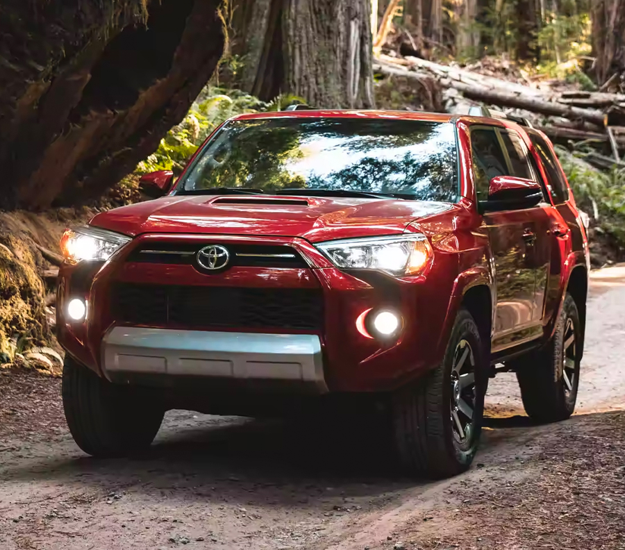 2023 Toyota 4Runner on a forrest path