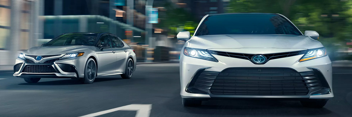 2023 Toyota Camry lineup on street