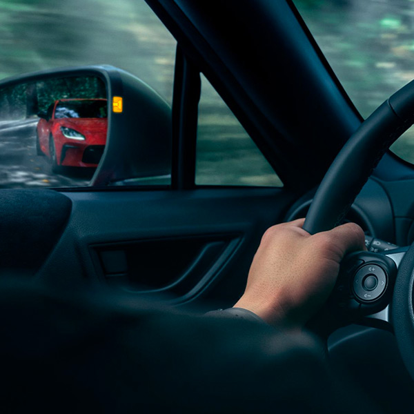 2023 Toyota GR86 side mirror blindspot detection