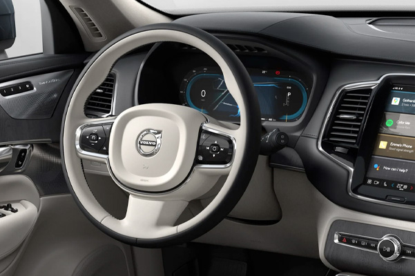 Steering wheel of the 2023 Volvo XC90