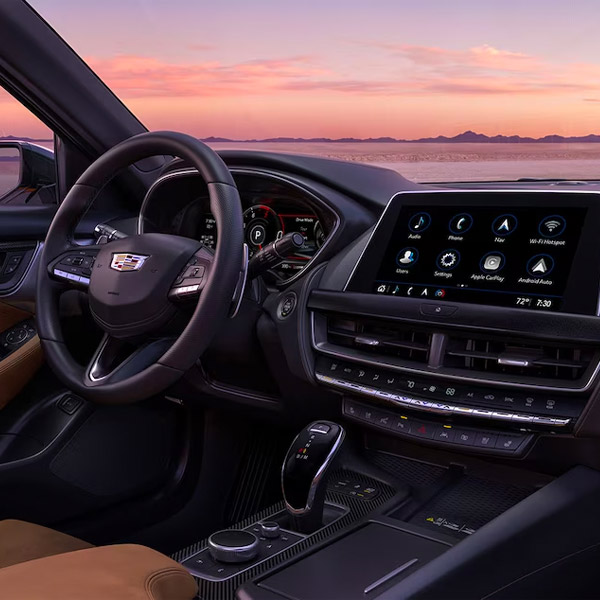 Interior dashboard shot of the 2024 Cadillac CT5