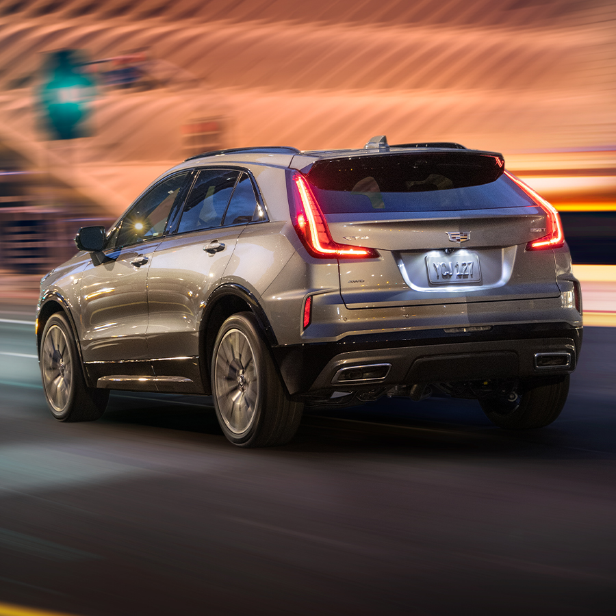 The Cadillac XT4 Zipping Through the City Streets