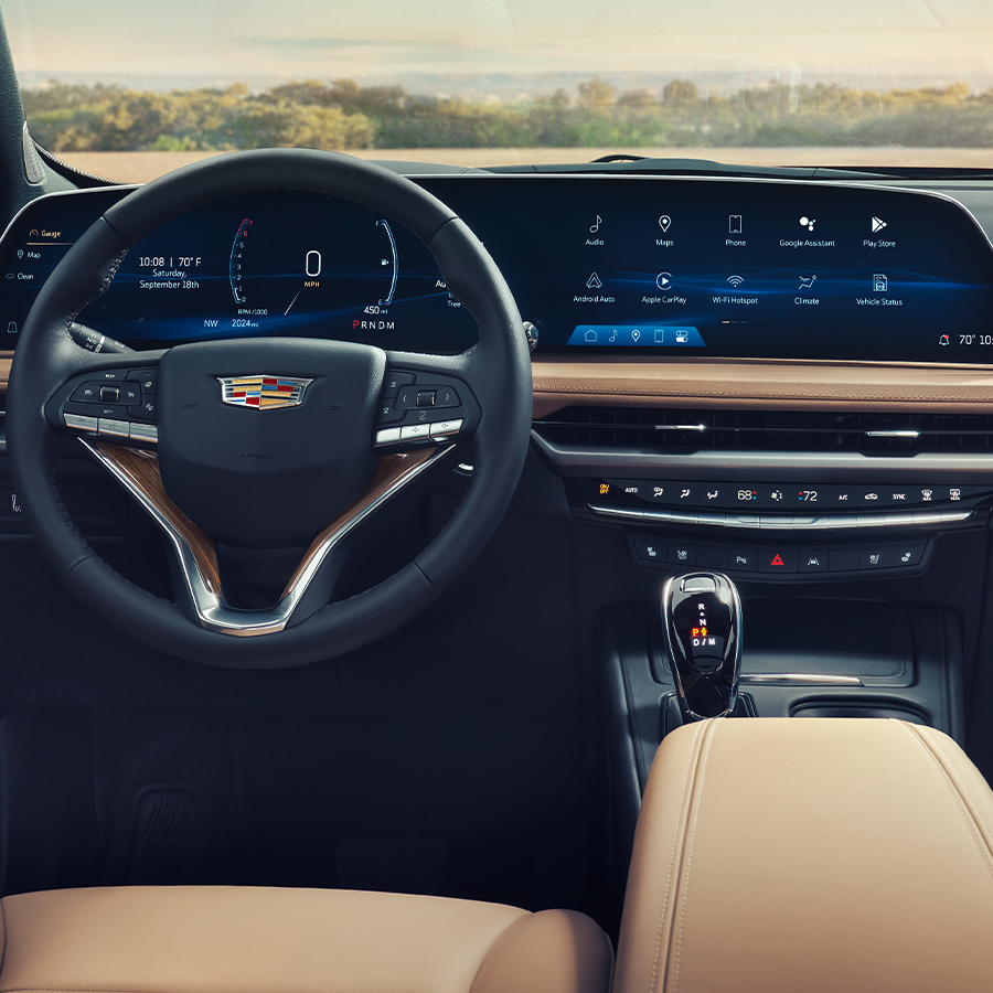 The XT4 Interior Loaded with Driver Friendly Cadillac Technology