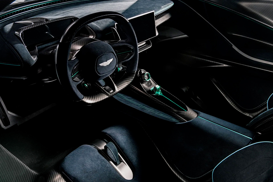 Aston Martin Valhalla interior front dashboard