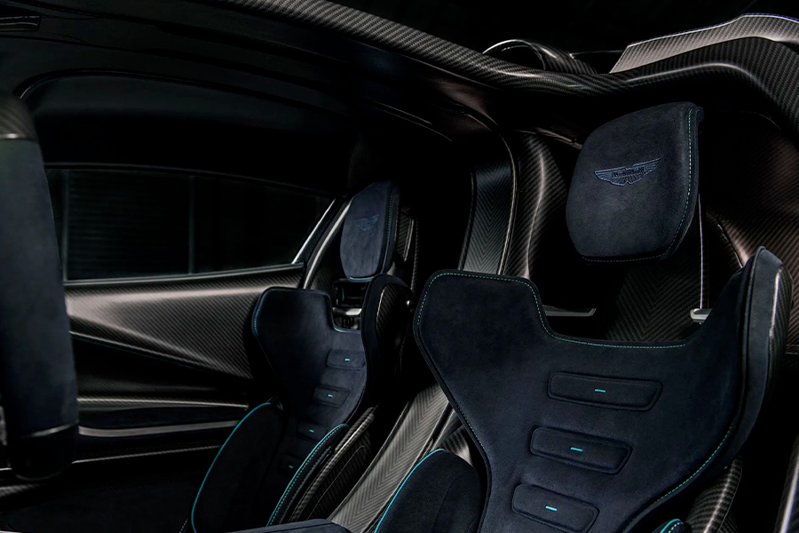 Aston Martin Valhalla interior rear passenger seats