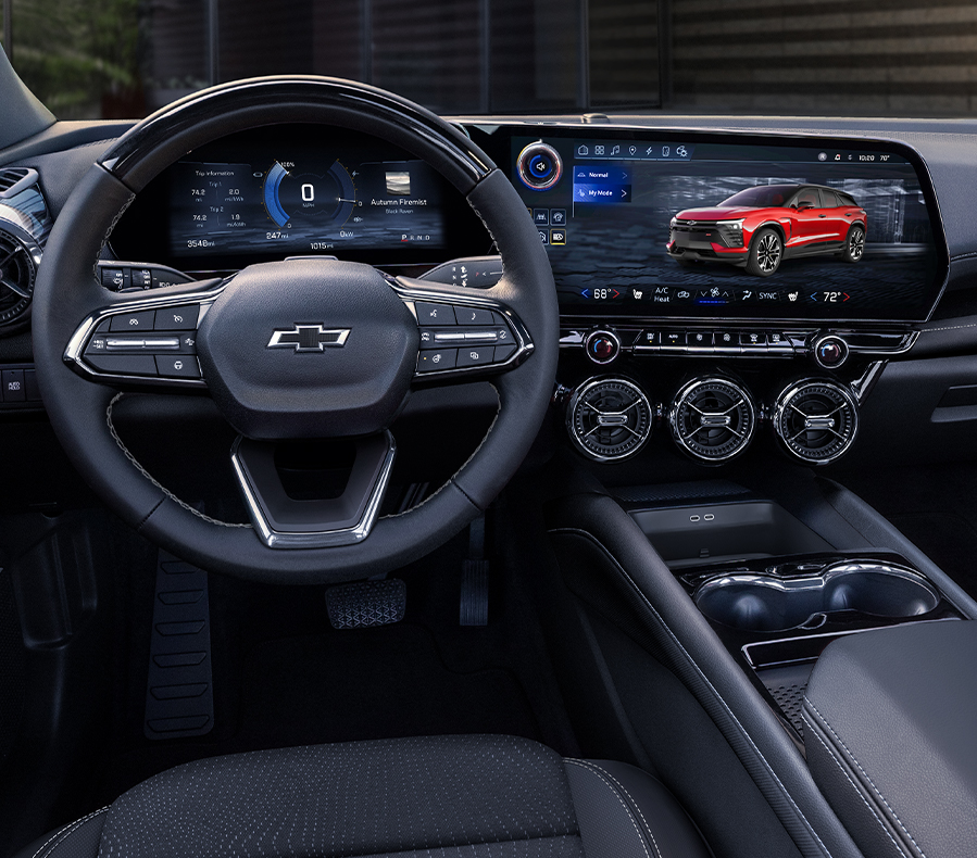Driver Perspective of Cabin Inside the 2024 Chevy Blazer EV