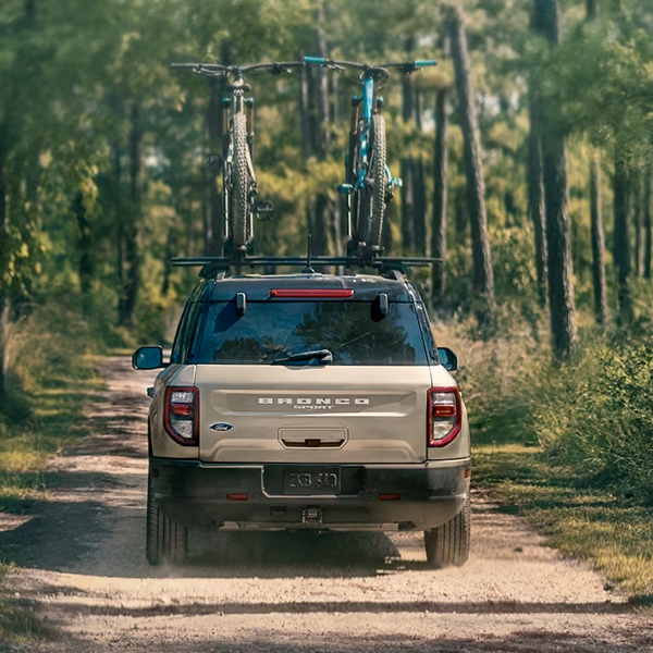 A 2024 Ford Bronco® Sport SUV being driven on a dirt road
