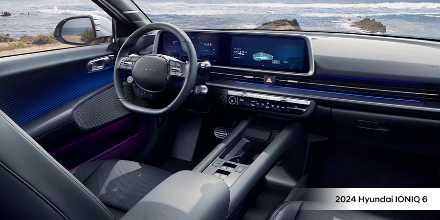 2024 IONIQ 6 driver seating area