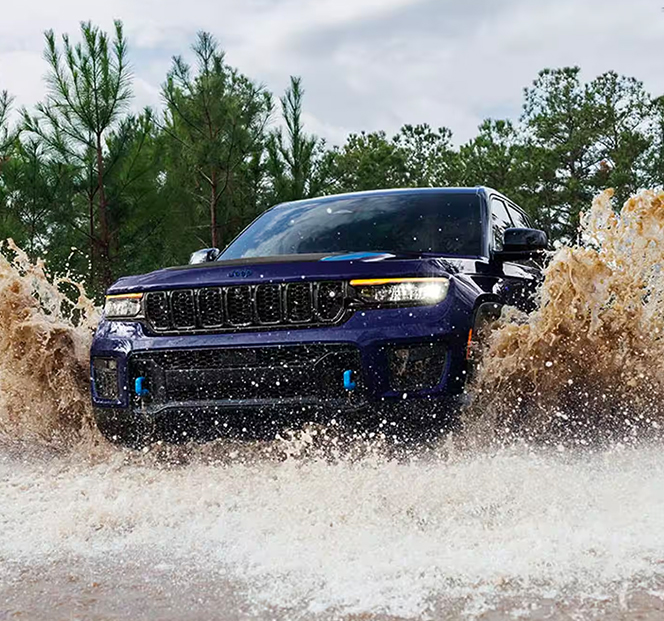 2024 Jeep Grand Cherokee L driving through water