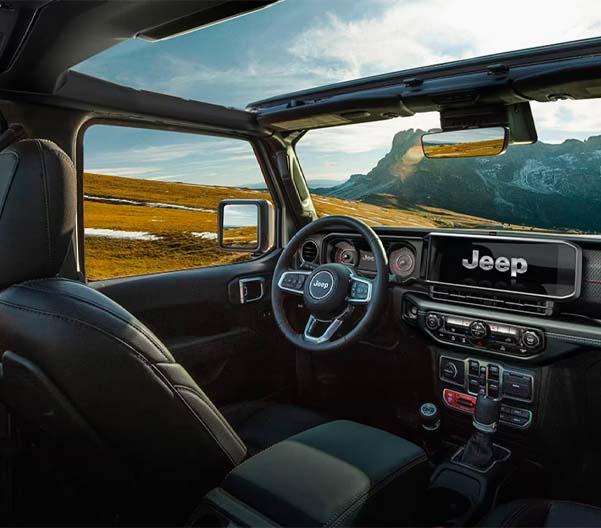 Interior design of the 2024 Jeep Wrangler