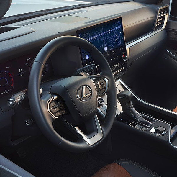 Interior dashboard shot of the 2024 Lexus GX