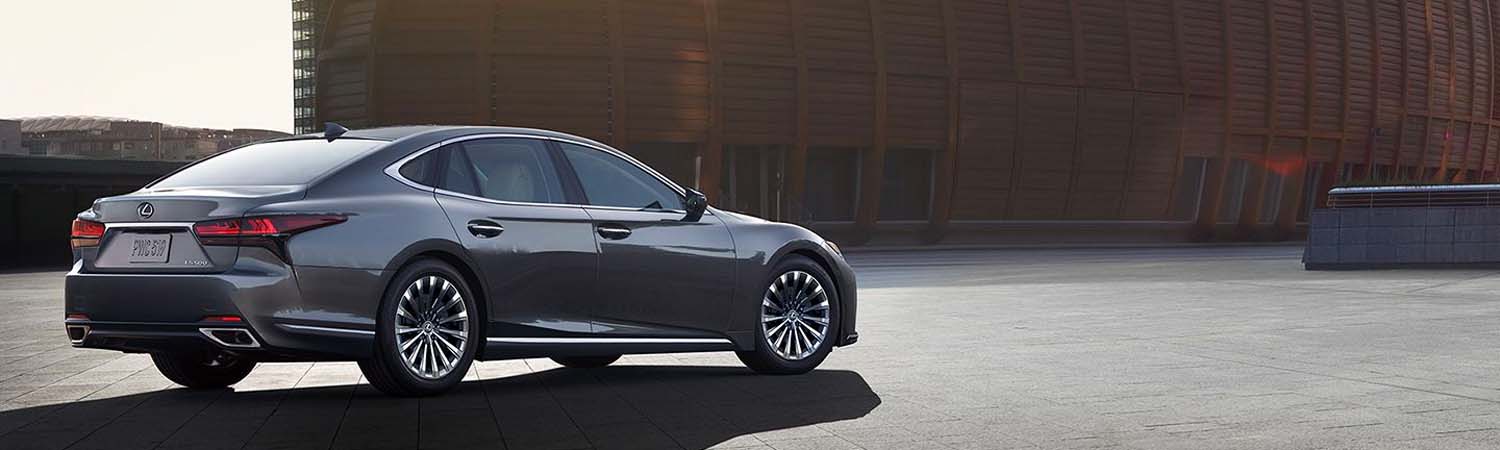 Rear 3/4 shot of a 2024 Lexus LS