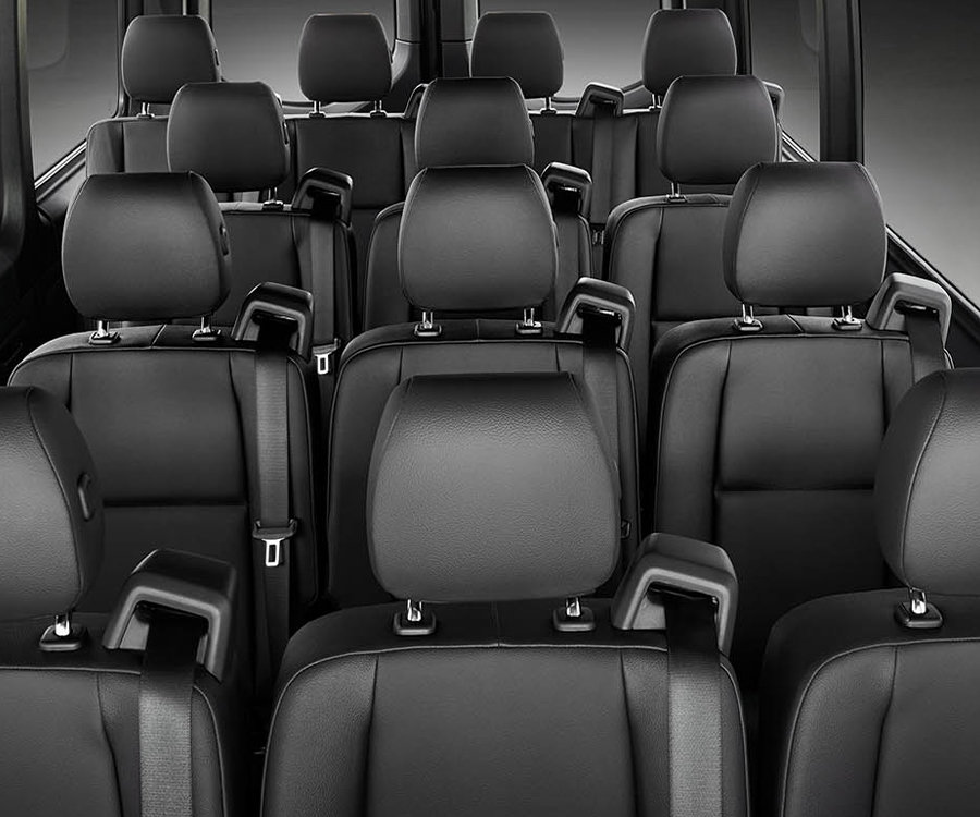 2024 Mercedes-Benz Sprinter interior - Display Expanded passenger seating options.