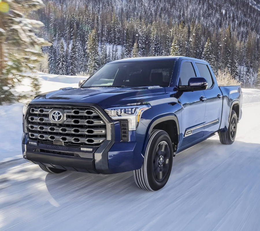 Toyota Tacoma in snow